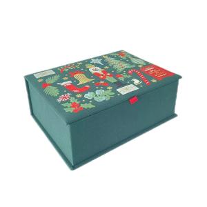 Christmas Deluxe Cardboard Magnetic Folding Box