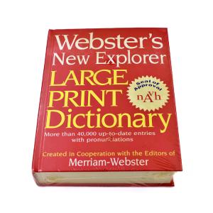 Webster's New Explorer Large Print Dictionary